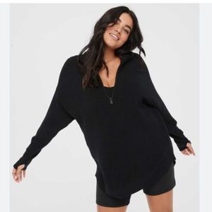 Aerie Offline Home Stretch Quarter Zip Sweater
